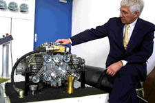 Negre with engine